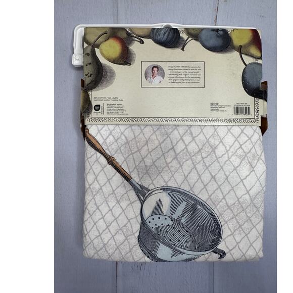 John Derian x Target Kitchen Chef Tablecloth 60” x 104” Cotton/Linen New 2024 - Picture 3 of 10